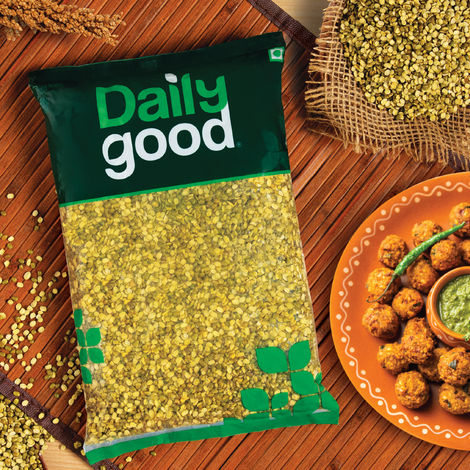 Daily Good Unpolished Green Moong Chilka Dal -Split