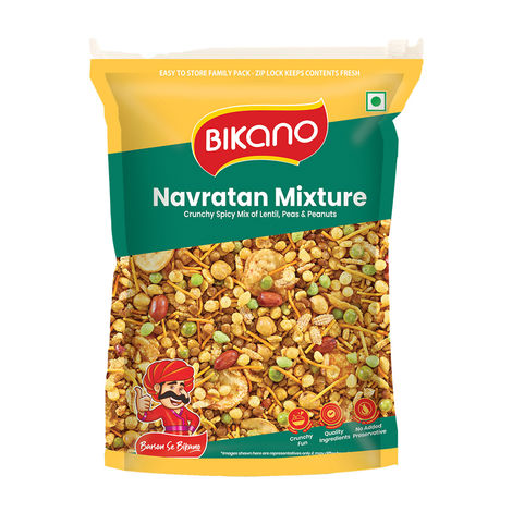 Bikano Navratan Mixture | Crunchy & Spicy Indian Snack | Protein & Fiber-Rich | Tea-Time & Anytime Snack