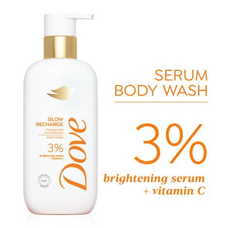 Dove 3% Brightening Serum + Vitamin C Glow Recharge Serum Body Wash