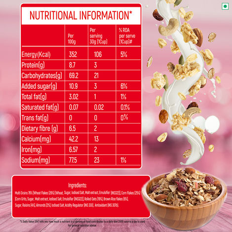 Kwality Muesli Crunchy Almond Raisins And Honey