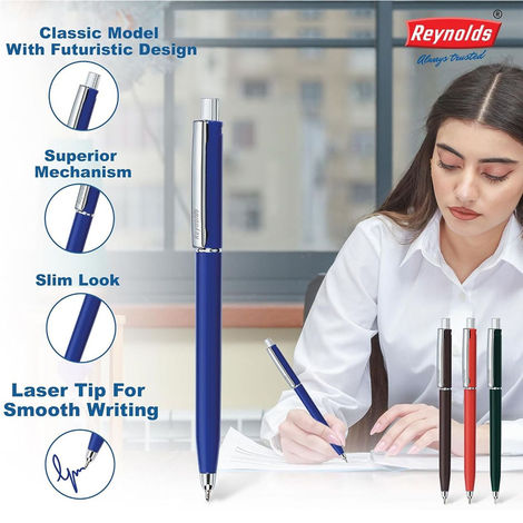 Reynolds Jetter Classic Ball Pen Set (1 Blue Pen For Professional)