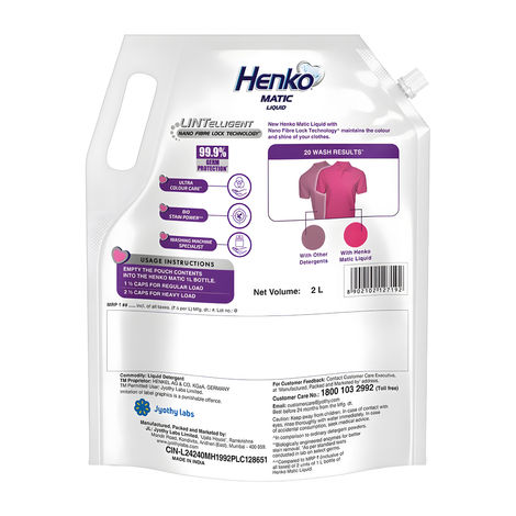 Henko Matic Top Load Detergent Liquid