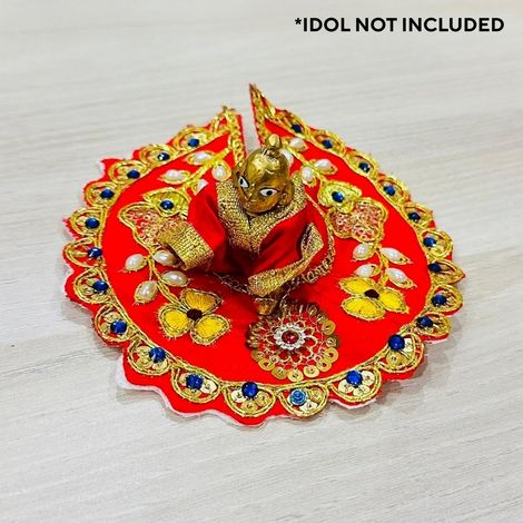 Floral Decorative Ladoo Gopal Dress for Idol (Size 1) | Krishna Costume | Krishna Janmastami Special (Ecraftindia)