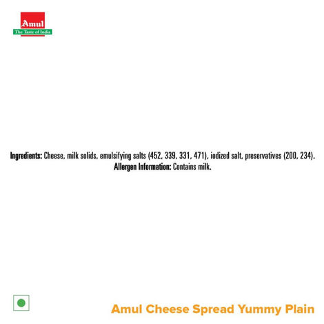 Amul Cheese Spread Yummy Plain