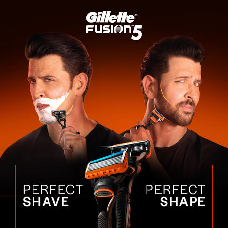 Gillette Fusion Manual Shaving Razor Blades For Men (6 Cartridges)