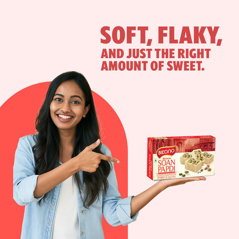 Bikano Premium Soan Papdi | Traditional Indian Sweet | Crispy & Flaky Mithai with Rich Taste