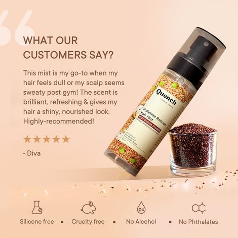 Quench Pollution Rescue Hair Mist (With Quinoa Protein)