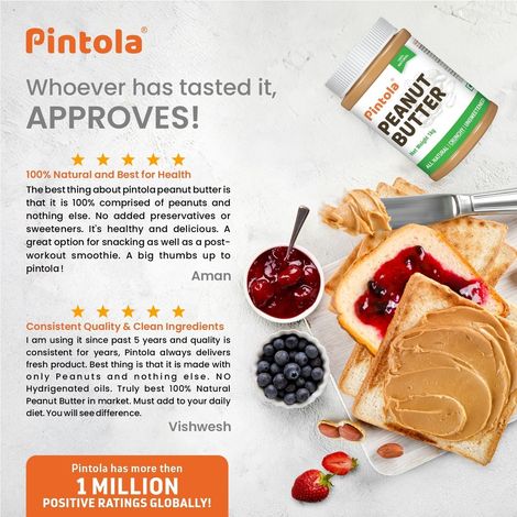 Pintola All Natural Peanut Butter - Crunchy