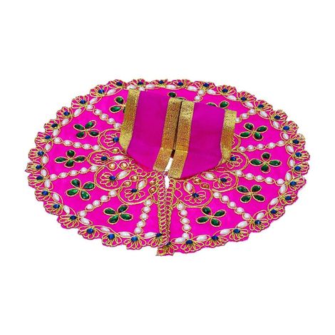 Pink Decorative Laddu Gopal Dress for Idol (Size 1) | Krishna Costume | Krishna Janmastami Special (Ecraftindia)