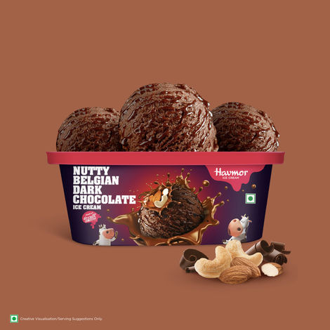 Havmor Signature Nutty Belgian Dark Chocolate Ice Cream Tub