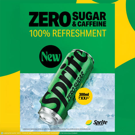 Sprite Zero Lemon Diet Soft Drink Can