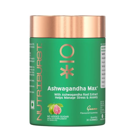Nutriburst Ashwagandha Max Gummies For Stress Management
