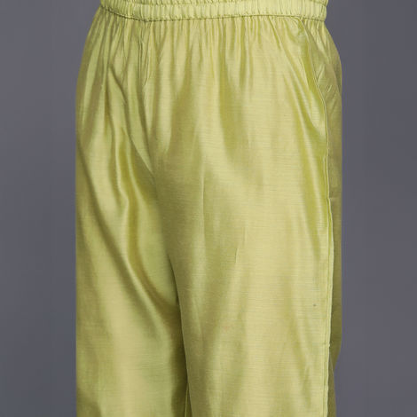 Varanga Women's Ikat Printed Straight Kurta with Palazzo | Purple - XL