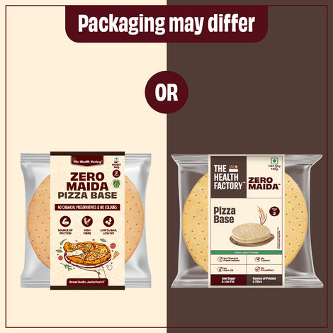 The Health Factory Zero Maida Pizza Base | Clean Label - Not Brown