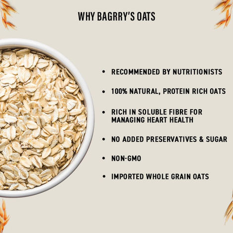 Bagrry's White Oats (Made From 100% Whole Grain)