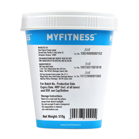MyFitness Chocolate Peanut Butter Crunchy Spread | High Protein