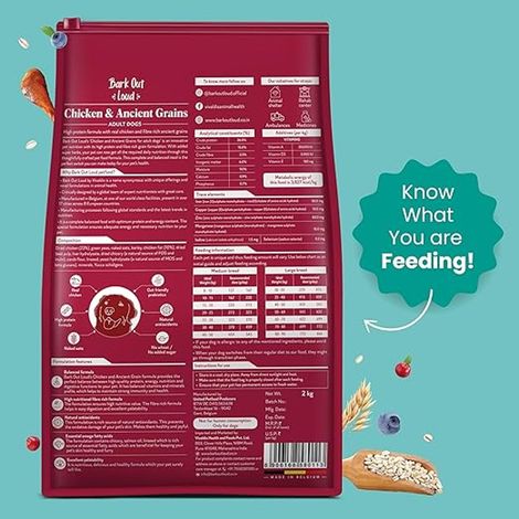 Bark Out Loud | Chicken and Ancient Grains Dog Food for Medium / Large Breed