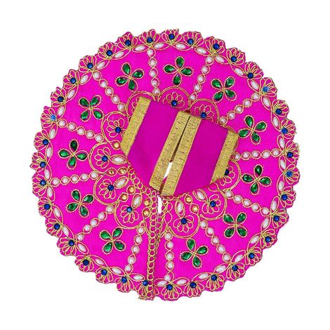 Pink Decorative Laddu Gopal Dress for Idol (Size 1) | Krishna Costume | Krishna Janmastami Special (Ecraftindia)