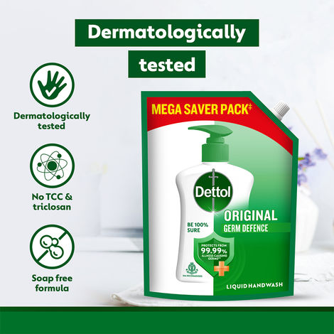 Dettol Original Hand Wash Refill | 99.99% Germ Protection