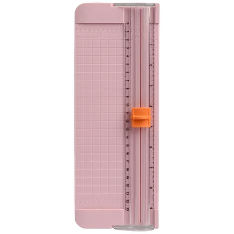 Chrome Paper Trimmer Portable A5 Scrapbooking Trimmer | Finger Protection | Slide Ruler Design - Assorted