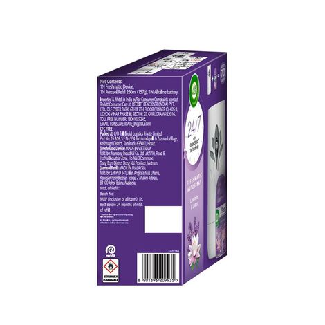 Air Wick Lavender & Lotus Automatic Air Freshener & Room Freshener Kit