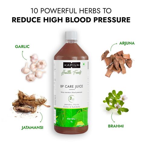Kapiva Bp Care Juice - Ayurvedic Juice For Curbing Hypertension With 14 Potent Herbs
