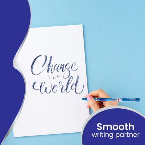 Cello Butterflow Simply Ball pen Blue 5 pcs Pouch