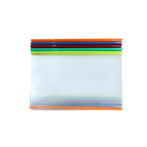 Saya Assorted 10 Ct. Clear Slide Bar Strip File Eco - A4