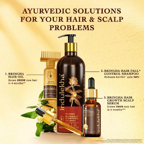 Indulekha Bringha Shampoo, Proprietary Ayurvedic Medicine for Hair Fall
