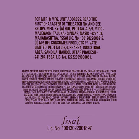 Kwality Wall's Cornetto Choco Brownie Cone