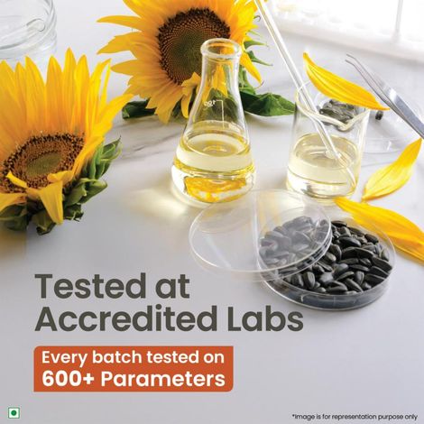 Organic India Sunflower Cold Pressed Oil | Lab tested on 600+ Parameters, Certified Organic