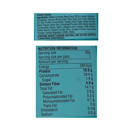 Ritebite Max Protein Cheese & Jalapeno 10G Multigrain Protein Chips, Healthy Snacks & Munchies