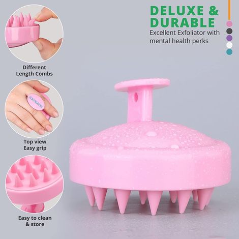 Beautiliss Professional Silicone Hair Scalp Massager | Anti Dandruff Shampoo Brush | Hair Growth-01