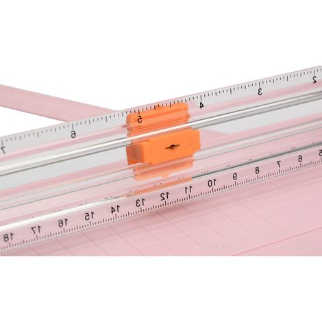 Chrome Paper Trimmer Portable A5 Scrapbooking Trimmer | Finger Protection | Slide Ruler Design - Assorted