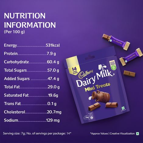Cadbury Dairy Milk Mini Treats Chocolate Pack
