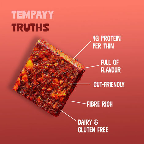 Hello Tempayy 28g Protein Tandoori Tempeh Thins - Sandwiches & Wraps