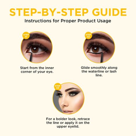 Orgatre Boldgaze Eye Kajal 24 Hour Lasting Easy Glide Smudge Proof Water Resistant