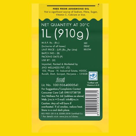 Jivo Cold Press Canola Oil Combo | Bottle