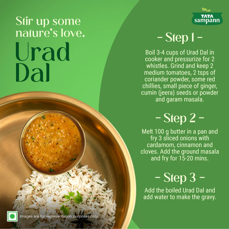 Tata Sampann Unpolished Urad Dal | Split