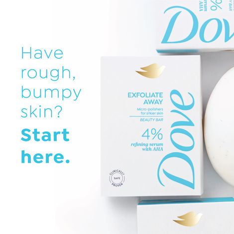 Dove 4% Refining Serum + AHA Exfoliate Away Serum Beauty Bar