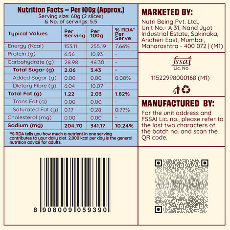 The Health Factory Zero Maida Classic Sourdough | Clean Label