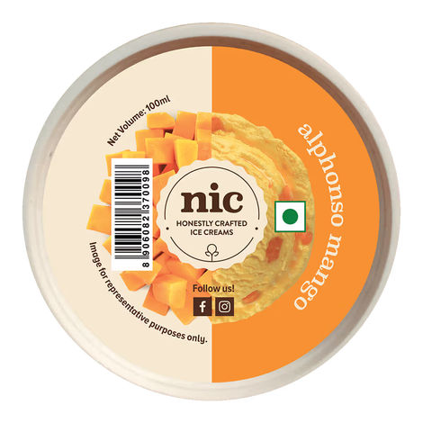 NIC Alphonso Mango Ice Cream Tub
