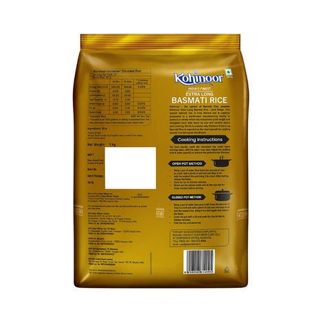 Kohinoor Gold India's Finest Extra Long Authentic Basmati Rice