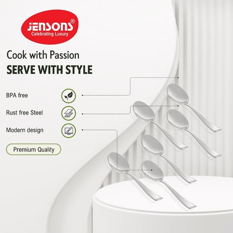 Jensons Flow Baby Spoon Set of 6