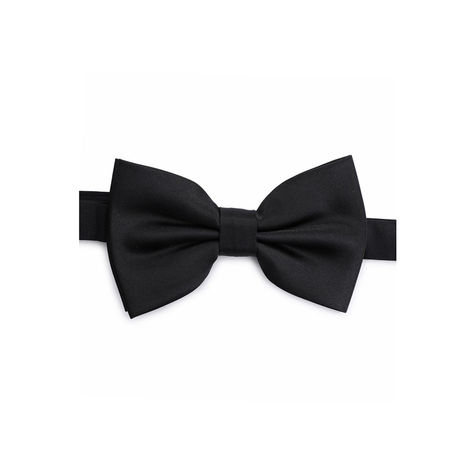 Calvadoss Men's Solid Bow Tie | BOW 2159 | Black