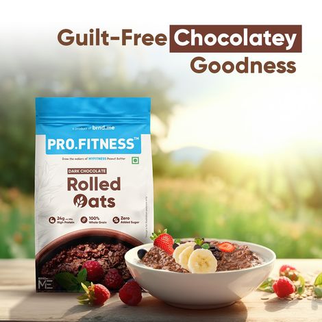 Pro.Fitness 24g High Protein Oats - Dark Chocolate |From makers of MyFitness peanut butter
