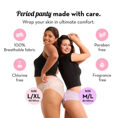 Plush Comfort High Waist Disposable Period Panty | L-XL