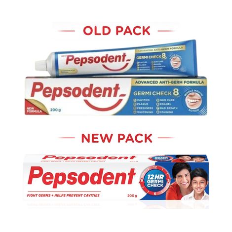 Pepsodent Germicheck 8 Actions, With Anti-Germ Formula Combo