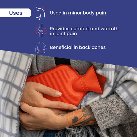 BAY6 Hot Water Bag For Pain Relief, 2L, Assorted Color