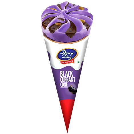 Dairy Day Blackcurrant Ice Cream Cone